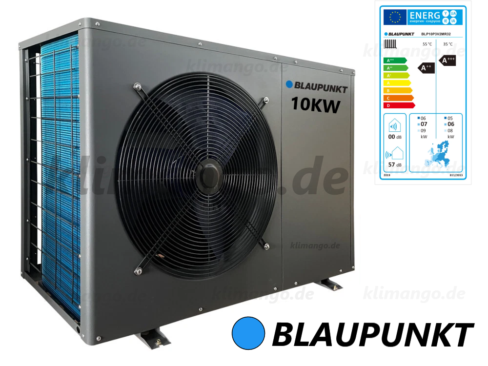 Blaupunkt Monoblock heat pump air/water 10 kW BLP10P3V2MR32 Wifi BAFA heating / cooling A+++