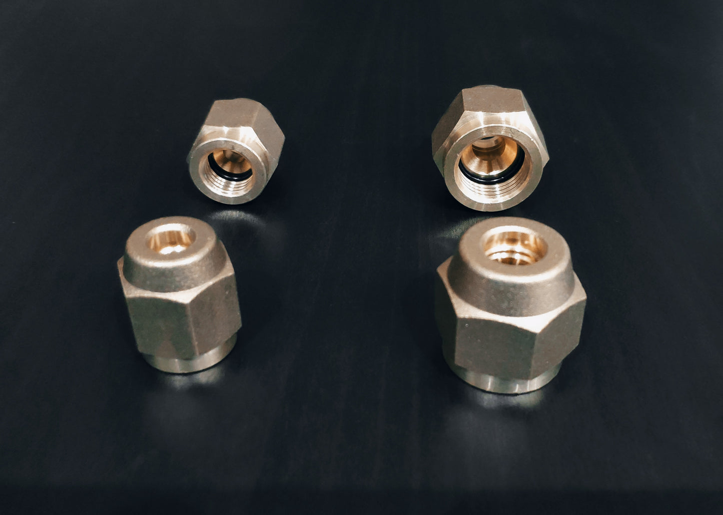 Refrigerant line union nuts connecting nipple EasyConnection 1/4" + 3/8"