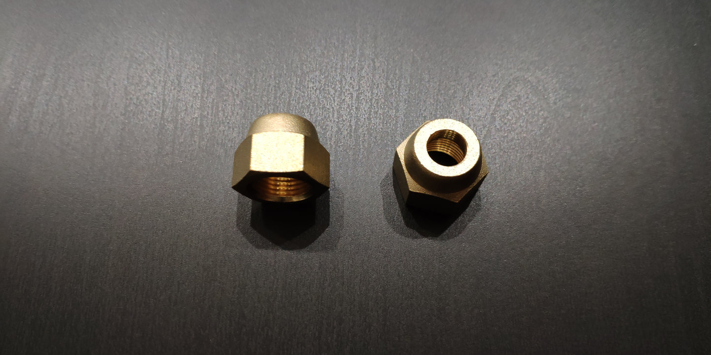 Refrigerant line union nuts, connecting nipples 1/4" + 3/8"