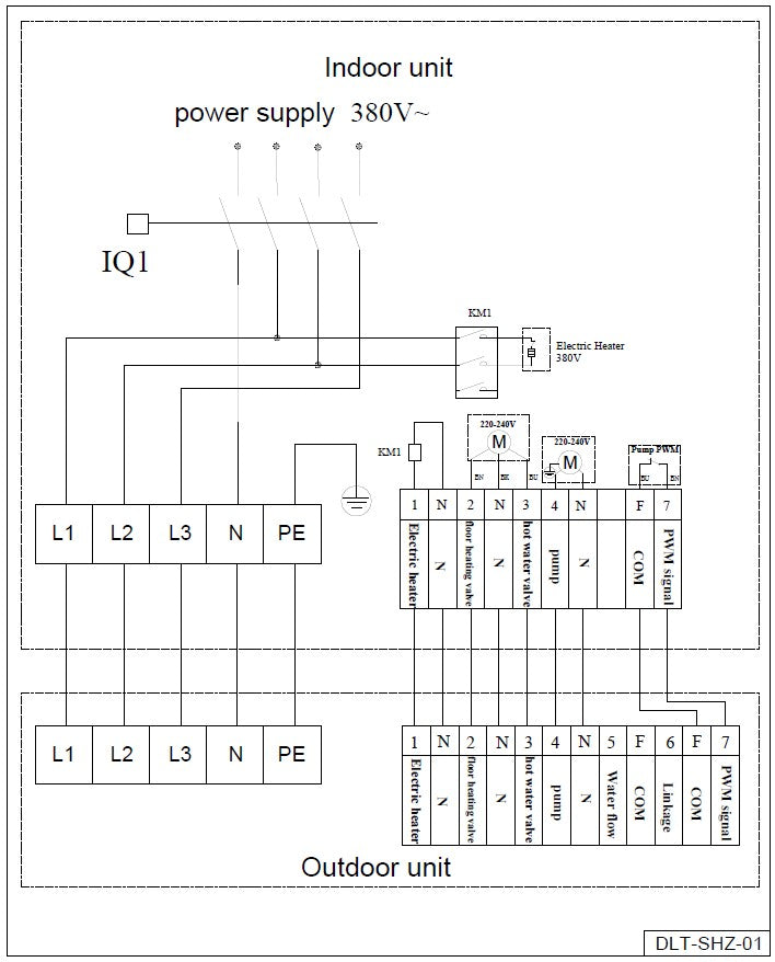 Blaupunkt Hydrobox für Wärmepumpe Monoblock mit Umwälzpumpe BLPH-17