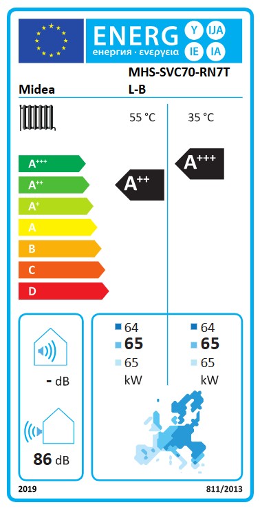 Midea Mars Large Mono R290 70kW Monoblock Heat Pump MHS-SVC70-RN7TL-B