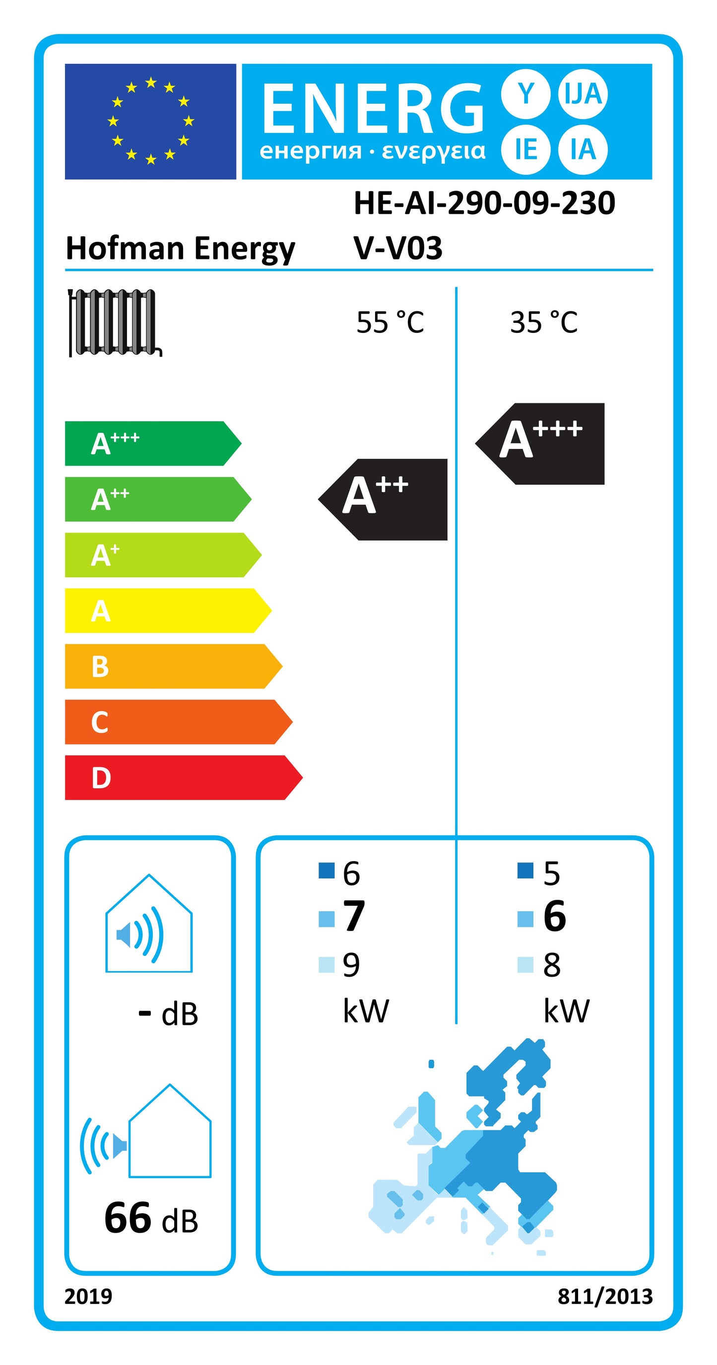 AVARMA air-to-water heat pump with inverter technology, monoblock R290, 9kW, 230V | HOFMAN-ENERGY