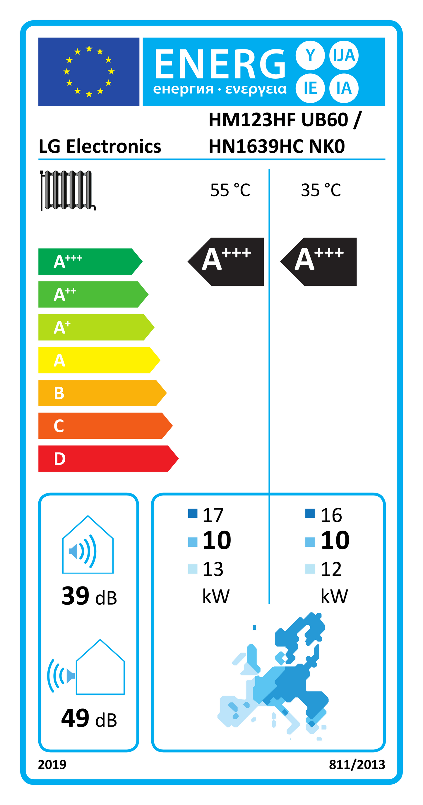 LG Luft-/Wasser-Wärmepumpe THERMA V R290 Monoblock 12kW - HM123HF.UB60 mit Hydrobox