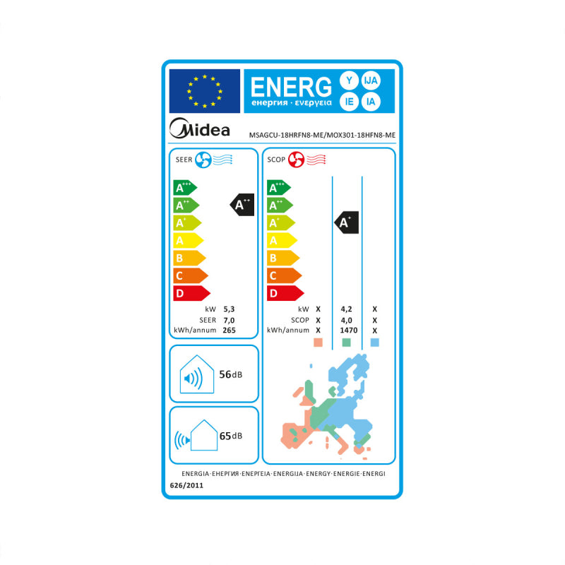 Air Conditioner Midea Xtreme Save Pro Single Split 5kW MSAGCU-18HRFN8-ME R32