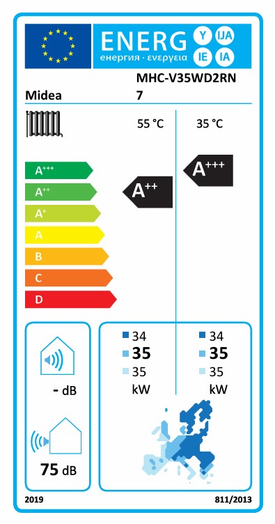 Midea Mars Mono R290 35kW monoblock heat pump MHC-V35WD2RN7