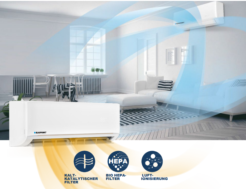 Blaupunkt Premium Air Conditioner AC3.5S1R32 R32 Wifi Split 3.5kW A+++/A+++