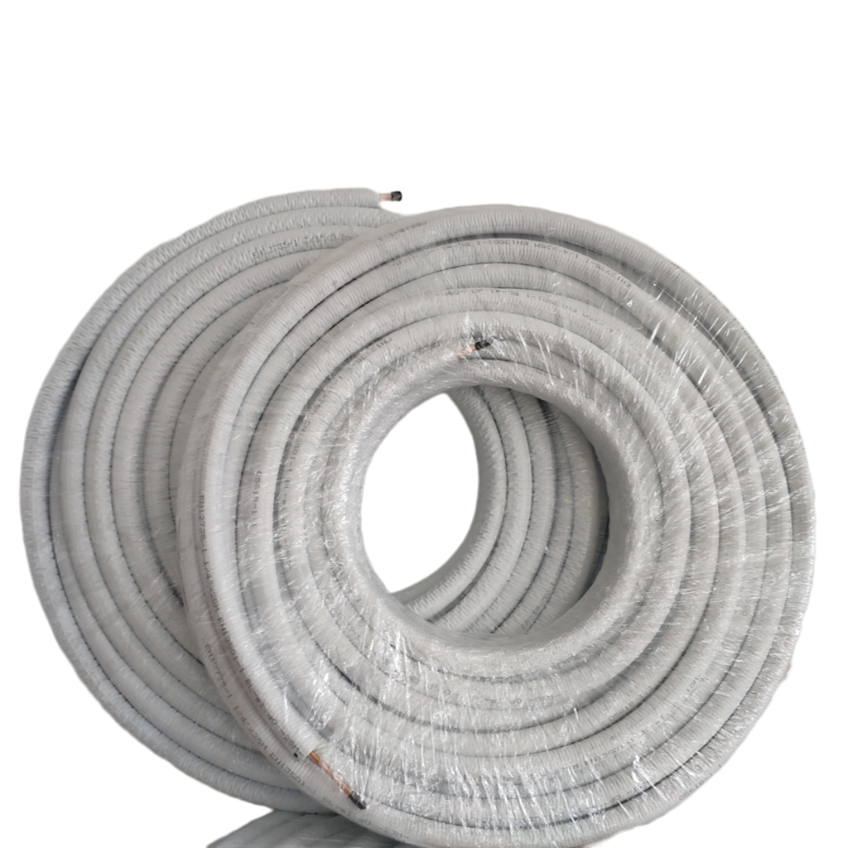 Refrigerant line 25m 1/4" + 3/8" copper pipe insulated EN12735 for air conditioning & heat pump