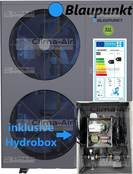 Blaupunkt Monoblock heat pump air/water 20 kW BLP20P3V2MR32 Wifi BAFA heating / cooling A+++