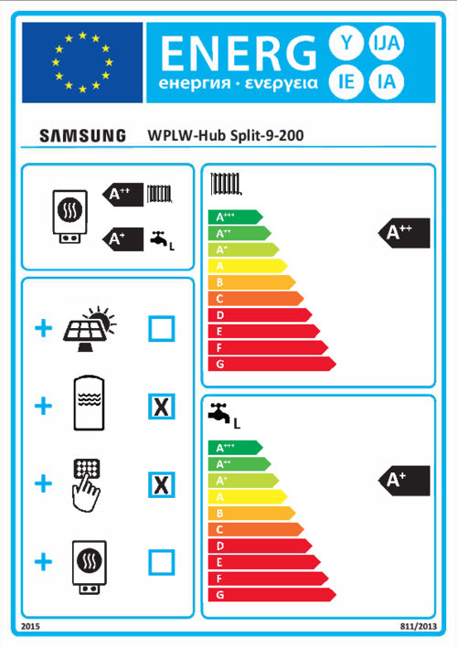 Samsung ClimateHub 9KW Split-Wärmepumpe - 200l Komplettsystem All-In-One A+++/A+