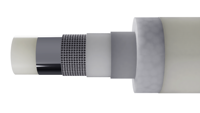 Flexible refrigerant line made of thermoplastic multi-layer system 1/4" + 1/2" - TÜV certified