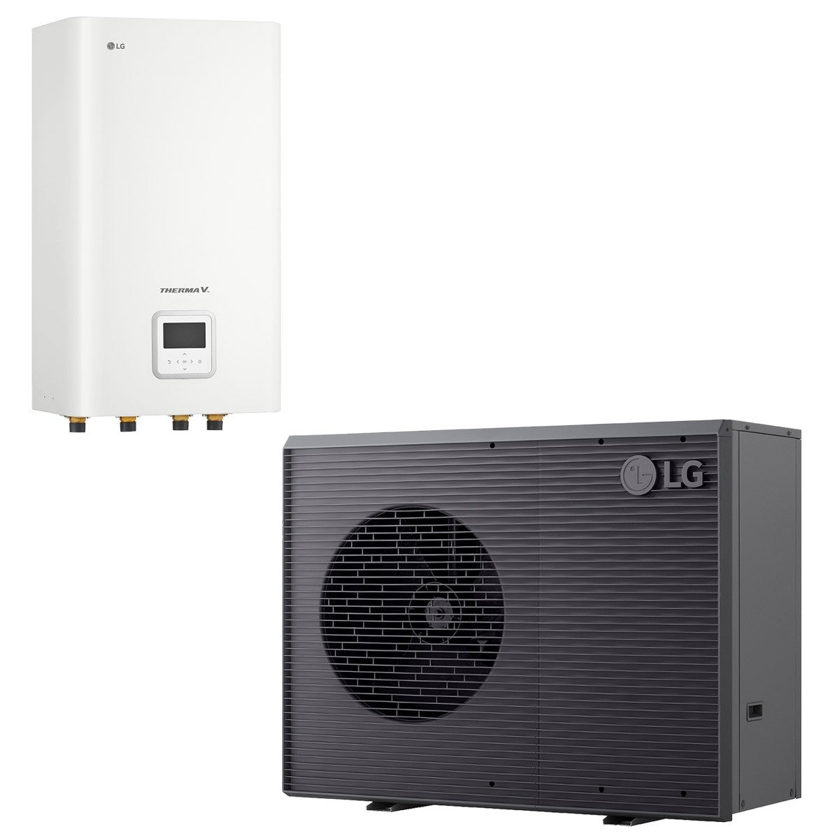 LG Luft-/Wasser-Wärmepumpe THERMA V R290 Monoblock 16kW - HM163HF.UB60 mit Hydrobox