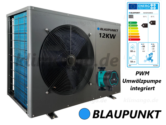 Blaupunkt Monoblock Wärmepumpe 12kW BLP12P3V2MR32 mit integrierter Umwälzpumpe