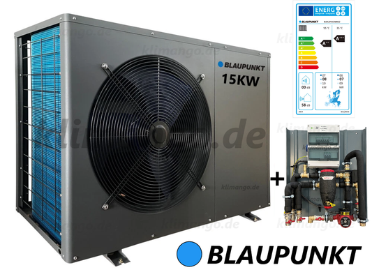 Blaupunkt Monoblock Wärmepumpe 15kW BLP15P3V2MR32 inkl. Hydrobox
