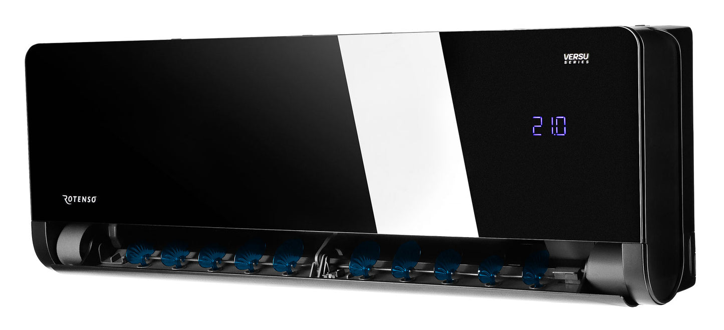 Rotenso Premium Klimaanlage Versu Mirror 2,6 kW bis 5,3 kW Single-Split Wandgeräte-Set Digital Inverter WiFi A+++