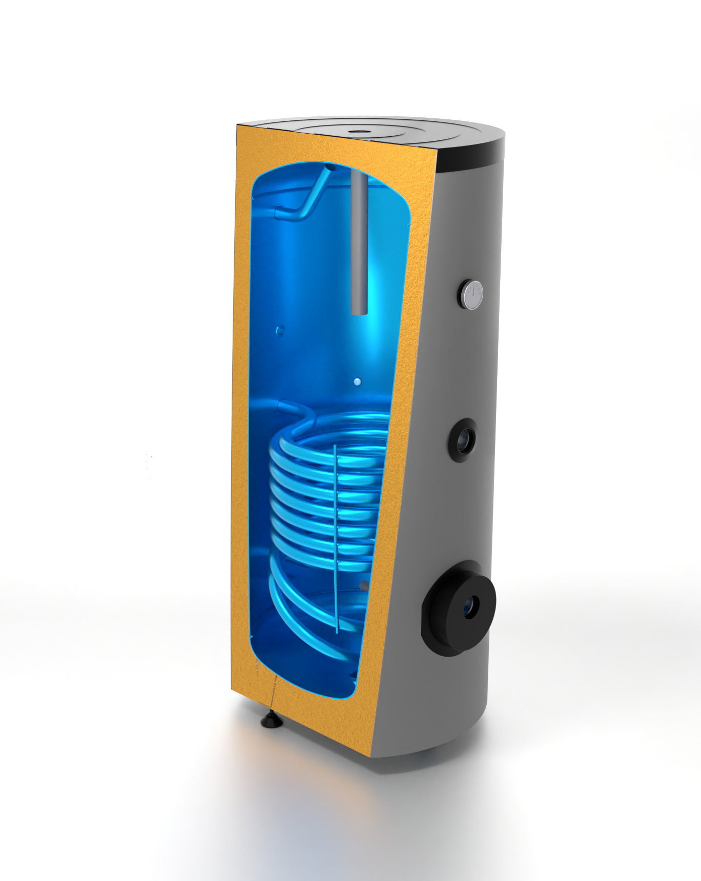 Rotenso Windmi monoblock air-to-water heat pump 10kW WIM100X1 BAFA - buffer tank - domestic hot water tank