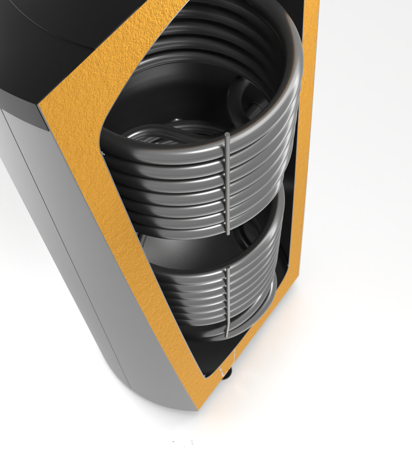 SUNEX Pufferspeicher FISH S11 X 200 bis 500 Liter 2x Wärmetauscher Spezialdesign für Solaranlage