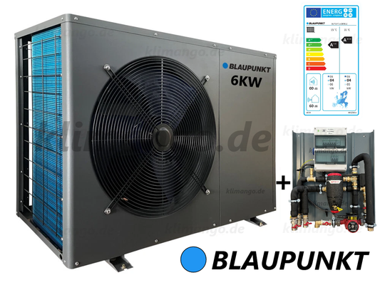 Blaupunkt Monoblock Wärmepumpe 6kW BLP06P1V2MR32 inkl. Hydrobox