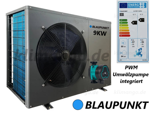 Blaupunkt Monoblock Wärmepumpe 9 kW BLP09P1V1MR32 Heizen / Kühlen, Mitsubishi Kompressor