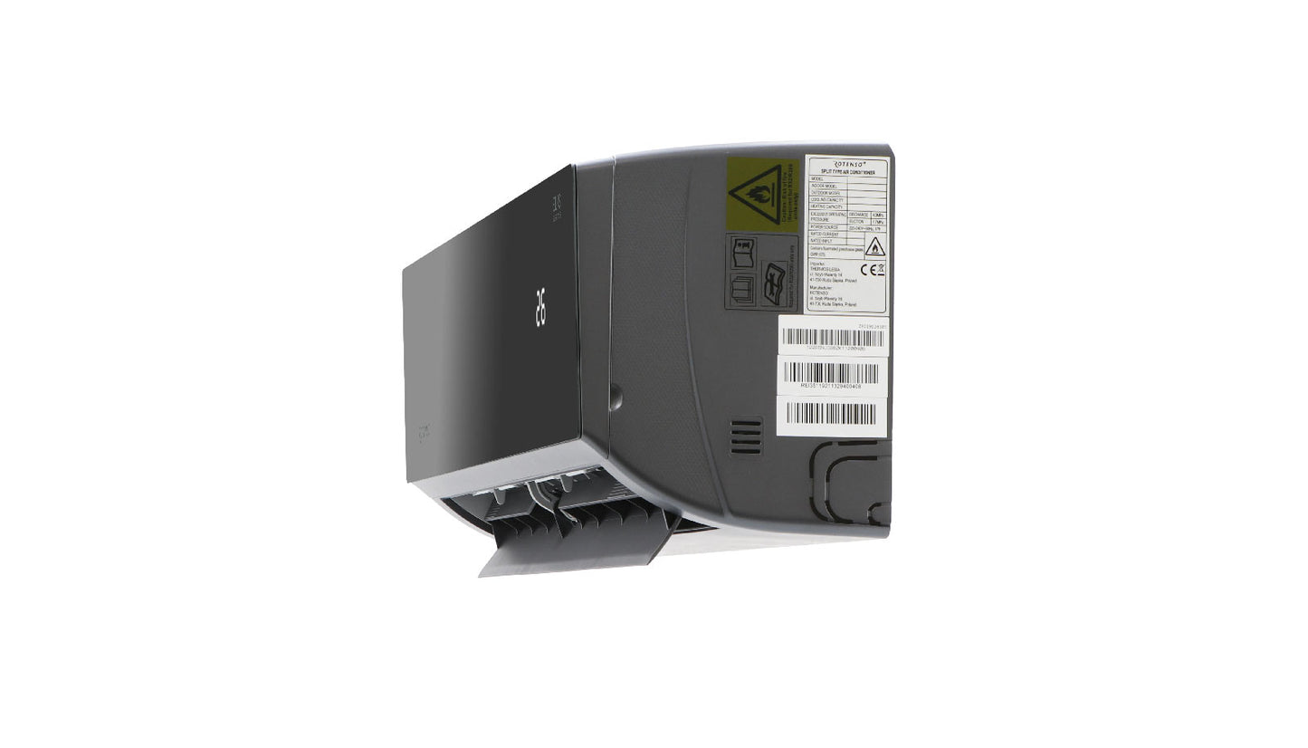 Rotenso Klimaanlage Elis Black 2,6 kW bis 6,8 kW Single-Split Wandgeräte-Set Digital Inverter WiFi A++