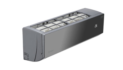 Rotenso Klimaanlage Elis Black 2,6 kW bis 6,8 kW Single-Split Wandgeräte-Set Digital Inverter WiFi A++