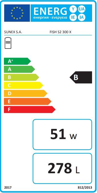 SUNEX Warmwasserspeicher FISH S2 X 200 bis 500 Liter 2x effiziente Wärmetauscher