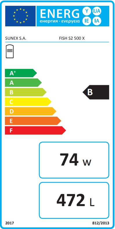 SUNEX Warmwasserspeicher FISH S2 X 200 bis 500 Liter 2x effiziente Wärmetauscher