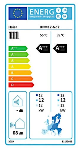Haier Monoblock Air/Water Heat Pump 12 KW R290 HPM12-Nd2 A+++, 2025