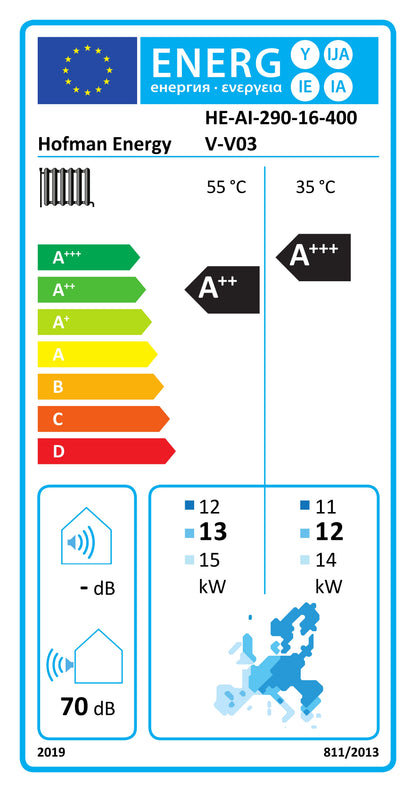 AVARMA air-to-water heat pump with inverter technology, monoblock R290, 16kW, 400V | HOFMAN-ENERGY 