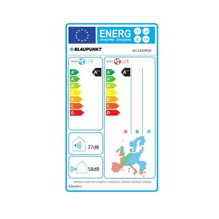 Energieeffizienzklasse für Kühlen