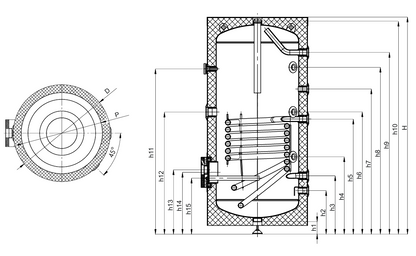 SUNEX Warmwasserspeicher FISH S1 X 200 bis 500 Liter 1x Wärmetauscher