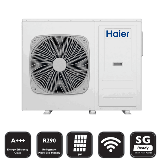 Haier air/water monoblock heat pump 8 KW R290 HPM08-Nd2 A+++