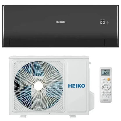 HEIKO ROSA BLACK 2,6 kW bis 6,2 kW Single-Split Wandgeräte-Set WiFi A+++