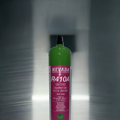 Kältemittel R410A 1,0 L 800g für Klimaanlage und Wärmepumpe, Klimagas