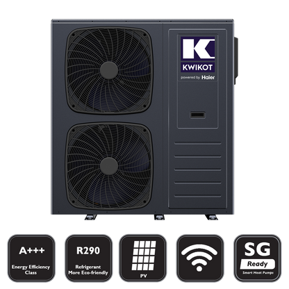 (Haier) Kwikot Luft/Wasser Monoblock Wärmepumpe 16 KW R290 KAWM16-Nd2 A+++