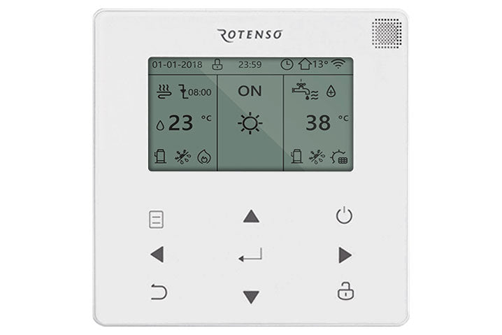 Rotenso Aquami All in Split heat pump AQS140X3o 14kW set + hydro module with 240 liter storage tank AQS160T240X13i A+++A++