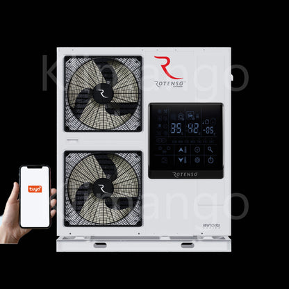 Rotenso Windmi Wärmepumpe Monoblock Luft-Wasser 14KW WIM140X3 BAFA - Pufferspeicher - Brauchwasserspeicher