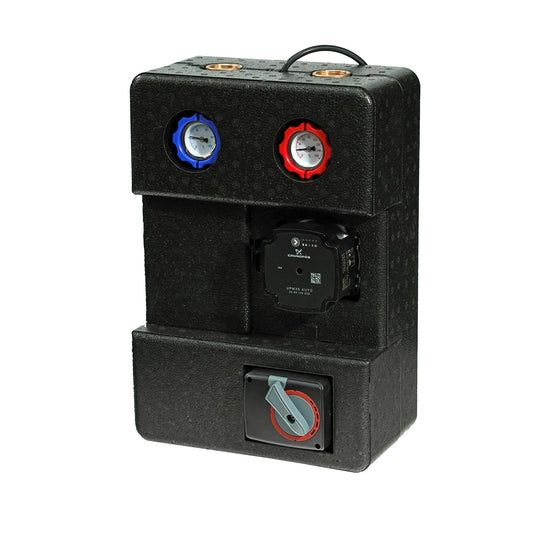 Pump group for central heating - with three-way mixing valve with servo motor - GPO S Grundfos DN 25