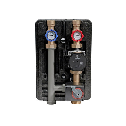 Pump group for central heating - with three-way mixing valve with servo motor - GPO S Grundfos DN 25