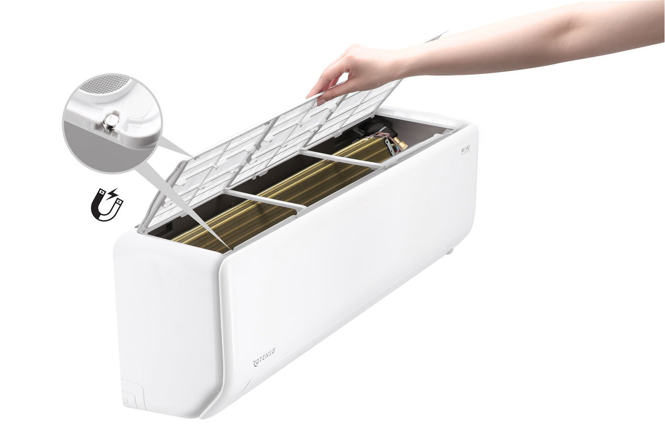 Rotenso Premium Klimaanlage Revio 2,7 kW bis 7 kW Single-Split Wandgeräte-Set Digital Inverter WiFi A+++