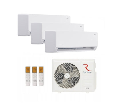 Rotenso Roni air conditioner 3x 2.6kW 9000BTU - Multisplit wall unit set Digital Inverter WiFi A++