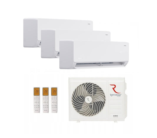 Rotenso Roni air conditioner 3x 2.6kW 9000BTU - Multisplit wall unit set Digital Inverter WiFi A++