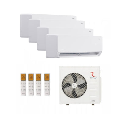 Rotenso Roni air conditioner 4x 2.6kW 9000BTU - Multisplit wall unit set Digital Inverter WiFi A++