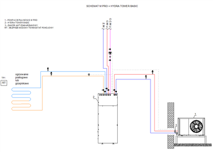 Sunex Hydra Tower PRO - 1WT - komplette Heizraumlösung in einem Gerät - Hydraulikeinheit
