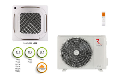 Rotenso LCAC Deckenkassette Tenji 7 kW bis 15,2 kW Single-Split Set Digital Inverter WiFi A++