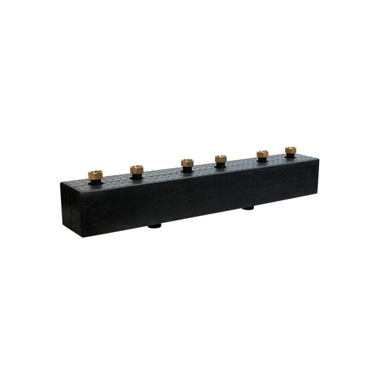 Heating circuit manifold for 3 circuits - DN25 manifold for pump groups - Sunex 3GPO DN25 125mm