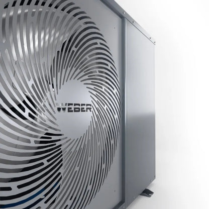Monoblock heat pump WEBER HT 12kW for domestic hot water and heating R32 WiFi BAFA A+++ 