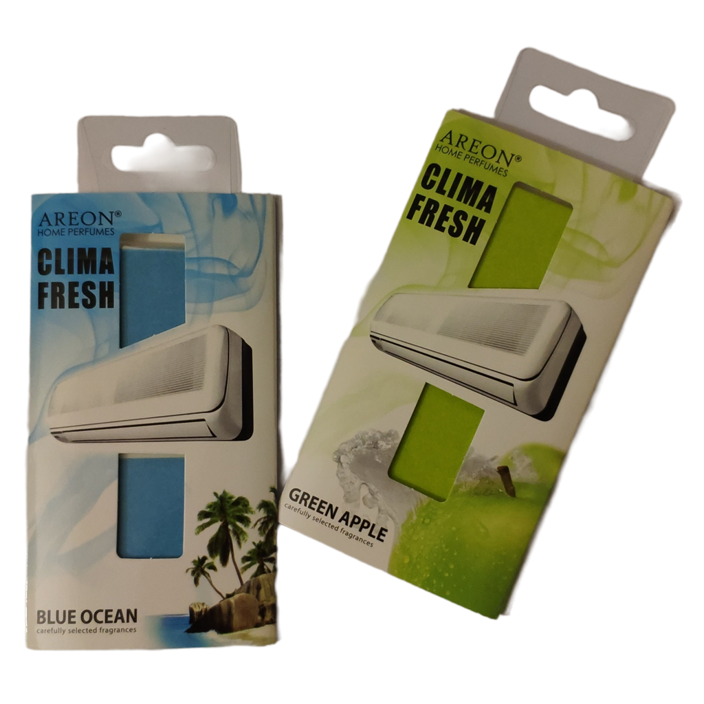 Klimaanlagen Duft Lufterfrischer von Areon Clima in Green Apple u. Ocean