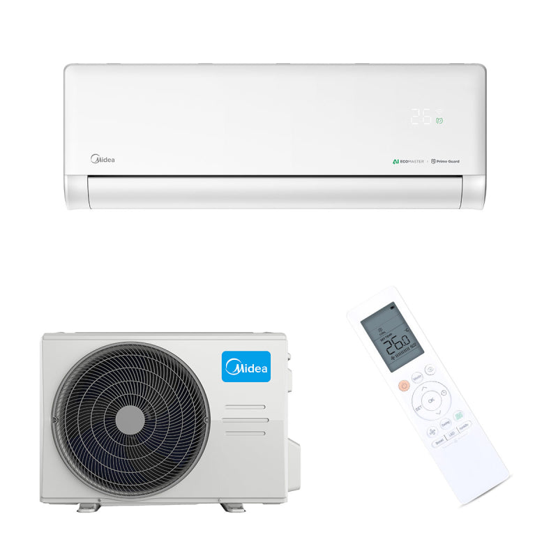 MideaSolstice09-SetWhite2.6kWAirConditioningSetSingle-SplitWallUnitR32WIFI