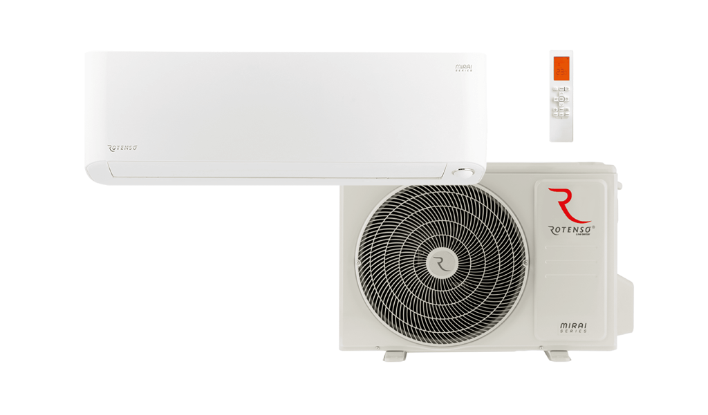 Rotenso Mirai air conditioner, 2.6 kW to 3.5 kW, single-split wall unit set, digital inverter, WiFi, A+++