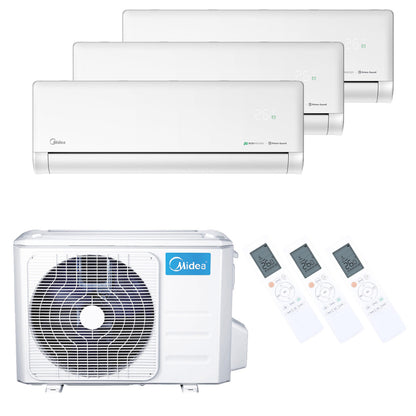 Midea Solstice Set White 3x 2.6 kW Air Conditioning Set Multi-Split Wall Unit R32 WIFI